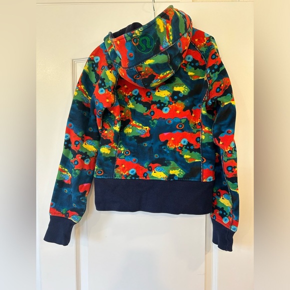 LULULEMON RARE Vintage Scuba Hoodie Full Zip Size 6 Multicolor - Picture 5 of 12
